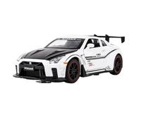 Die-cast car models 1:32 For Nissan GTR R35 Sports Car Alloy Car Model Die-cast Simulation Exquisite Car Scale Model Alloy car models(White With Box)