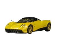Die-cast car models 1:32 For Pagani Huayra Car Alloy Die-cast Model Super Sports Car Door Opening Sound Light With Pull Back Alloy car models(Yellow)