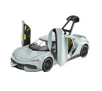 Die-cast car models 1:32 For Porsche Gemini GT Alloy Super Sports Car Model Car Imitation Real Car Model With Sound And Light Alloy car models(Titanium)