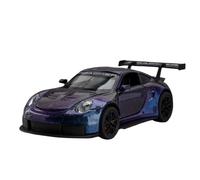 Die-cast car models 1:32 For Porsche GT3-RS Sports Car Model With Lights, Sounds, Racing Car Model, Scale Model Ornaments Alloy car models(Purple)