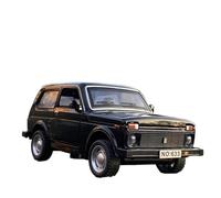 Die-cast car models 1:32 For Russian Lada NIVA Alloy Model Car LADA 2106 Die-cast Metal Casting Pull Back Music Light Car Collection Ornaments Alloy car models(Black)