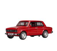 Die-cast car models 1:32 For Russian Lada NIVA Alloy Model Car LADA 2106 Die-cast Metal Casting Pull Back Music Light Car Collection Ornaments Alloy car models(2106 Red)