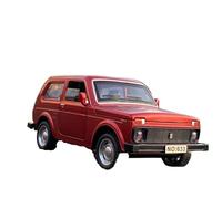 Die-cast car models 1:32 For Russian Lada NIVA Alloy Model Car LADA 2106 Die-cast Metal Casting Pull Back Music Light Car Collection Ornaments Alloy car models(Red)