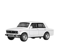 Die-cast car models 1:32 For Russian Lada NIVA Alloy Model Car LADA 2106 Die-cast Metal Casting Pull Back Music Light Car Collection Ornaments Alloy car models(2106 White)