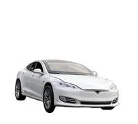 Die-cast car models 1:32 For Tesla Model X Model S SUV Alloy Car Model Die-cast Metal Simulation Car Model With Sound And Light Alloy car models(Model S white)