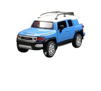 Die-cast car models 1:32 For Toyota Cruiser FJ Car Model Die-cast Alloy SUV Off-road Collection Back Sound And Light Collection Ornaments Alloy car models(Blue-boxed)