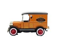 Die-cast car models 1:32 Round Head Tractor Model Wheeled Pull Back Agricultural Tractor Light Sound Vehicle Collection Ornaments Alloy car models(Orange)