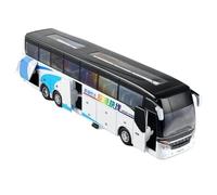 Die-cast car models Luxury Electric Airport Business Bus Alloy Car Model Die-casting Simulation City Tourist Bus Model Alloy car models(Air A)