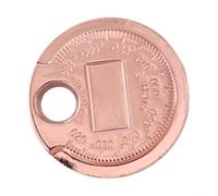 Die Cast Iron Coin-Type Gap Gauge Measuring 0.02 to 0.1 Inches for Consistent Performance in Workshop and Field Use (Silver)