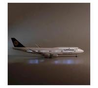 Die-cast Metal Aircraft 1/160 For 747 German Large Model Diecast Kits With Stand Model Plane Display Collectible For Collection And Display(With light)