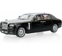 Die-Cast Metal Vehicles 1:18 1:24 Scale For Rolls-Royce Phantom Luxury Cars Alloy Car For Model Sound And Light Pull-Back Static Vehicle For Gift Collector(1:24 Silver)