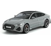 Die-Cast Metal Vehicles 1:24 For AudiFor Rs7 Coupe Simulation Alloy Car Model Dynamic Sound And Light Toy Vehicle Scale(Chrome)