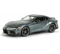 Die-Cast Metal Vehicles 1:24 For Toyota Gr Supra Alloy Car Model Static Simulation Vehicle Collect Exhibits Hobby Giving(Chrome)