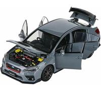 Die-Cast Metal Vehicles 1:32 Scale For Subaru Wrx Sti Simulation Car Model Dynamic Sound And Light Alloy Vehicle Toy Gift(Chrome)