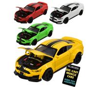 Die-Cast Muscle Car Model Toy Yellow Pull-Back Action