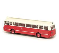 Die Cast Renault S45 R4210 1953 red with beige in 1:72 scale in display case finished model