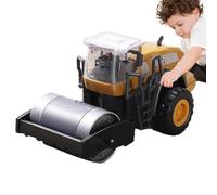 Die-cast Road Roller Toys - Alloy Construction Vehicle, Engineering Road Planer, Mini Roller, Durable Model | For Boys Girls Ages Five Plus Birthday Gift Simulation Toy Construction Site Play