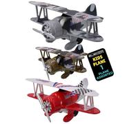 Die Cast Toy Stunt Planes Pull Back Spinning Propeller