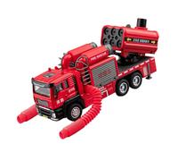 Die Cast Utility Truck Model ABS with Hose Mist Function, Rolling Drive Action, Alert Lighting, Toddler Party Surprise Display