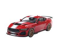 Die Cast Vehicles 1:18 For Ford Mustang Shelby GT500 Finished Scale Alloy Car Model Hobby Collection Series Ornaments(Red)