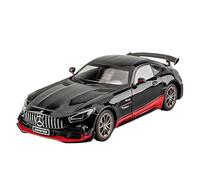 Die Cast Vehicles 1:18 For Mercedes-Benz GTR Sports Car Alloy Scale Car Model Mini Vehicle Ornaments Collection(Black)