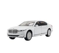 Die Cast Vehicles 1:24 For BMW THE 7 760Li Miniature Luxury Alloy Model Car Scale Alloy Car Collection Ornaments(White)