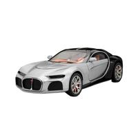 Die Cast Vehicles 1:24 For Bugatti Atlantic Miniature Luxury Alloy Model Car Scale Alloy Car Collection Ornaments(Silver)
