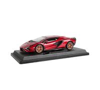 Die Cast Vehicles 1:24 For Lamborghini Sian FKP 37 Metal Craftsmanship To Create Static Decorative Ornaments For Model Cars(Red)