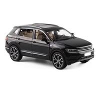 Die-Cast Vehicles 1:32 Die-Casting Car, Compatible with Volkswagen Tiguan L, Sound and Light Power SUV Car Model Gift Decoration (Black)