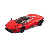 Die Cast Vehicles 1:32 For Ferrari Daytona SP3 Static Pull Back Alloy Car Model Metal Home Furnishing Collectible(Red)