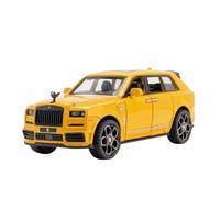 Die Cast Vehicles 1:36 for Rolls-Royce Cullinan Miniature Luxury Alloy Model Car Scale Alloy Car Collection Ornaments(Yellow)