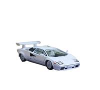 Die Cast Vehicles 1/64 For Lamborghini Countach LP5000 Scale Static Alloy Car Model Hobby Collection Car Ornaments(White)