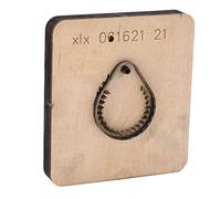 Die Cut Leather Mold, Access Control Card Shape Cutting Die, Alloy Steel Leather Punch Die for DIY Wallets Belts Cardboard Rubber Plastic Craft with Birch Handle