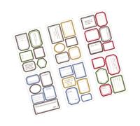 Die-Cut Planner Decoration Stickers, Type 1 | Memo Frames and Label Pieces for Journal Pages, Study Organization, Daily Writing