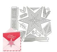 Die Cuts | Metal Star Embossing - Card Making Dies | Shape Stencil Template Crafting Scrapbooking Photo Album Candy Box Birthday Holiday