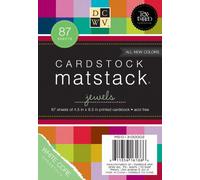 Die Cuts with a View DCWV Mat Stack-Single-Side-4.5 x 6.5-Specialty-Adhesive Cardstock-Jewel-87 Sheet MS-013-00002, Paper, Multicolor