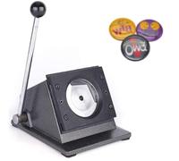 Die Cutter Manual Circle Punch Machine for Button Making, Heavy Duty Graphic Punch, Paper Punch Tool for Crafting 25mm-75mm, Ideal for Badge Creation