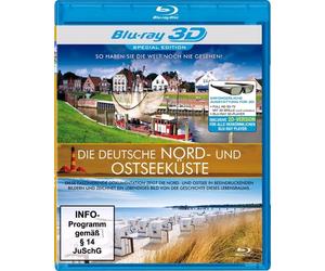 DIE DEUTSCHE NORD-UND OSTSEEKÜSTE - NATUR GANZ NAH 3D BLU-RAY NEW