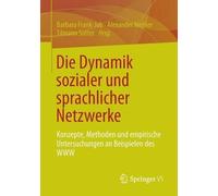 Die Dynamik sozialer und sprachlicher Netzwerke - 9783531178332