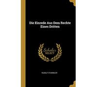 Die Einrede Aus Dem Rechte Eines Dritten