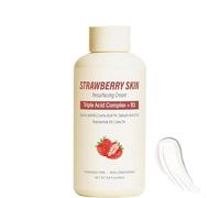 Die Erdbeer-Hautcreme für Damen reduziert effektiv Gänsehaut und ungleichmäßigen Hautton und sorgt für glattere und hydratisiertere Haut. Geeignet für Arme und Körper.