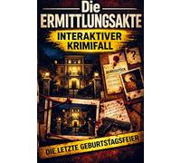 Die Ermittlungsakte - Die letzte Geburtstagsfeier: Ein interaktiver Kriminalfall zum Miträtseln - True Crime | ideales Geschenk für Fans von Krimis, Escape Rooms, Detektivspiel und Logikrätseln