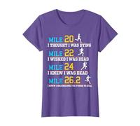 Die Gedanken des Marathon Runners Funny Marathon Runner T-Shirt