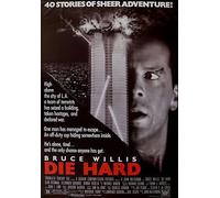 "DIE HARD" - Bruce Willis Alan Rickman Classic Action Movie Poster - Poster Size : A4