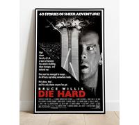 Die Hard Bruce Willis Movie Film Promo : A Huge 36"x24" Poster Print Similar (Slightly Larger) to A1 Size : Vintage Retro Reproduction