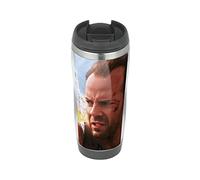 Die Hard Bruce Willis - Travel Mug, Thermal Insulated Cup for Hot and Cold Beverages Drinks