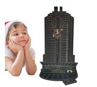 Die Hard Christmas Calendar - 2023 Wooden Desktop Countdown with Explosive Plane and Hans Gruber Fall Scene from Plaza | Holiday Advent Decorations c