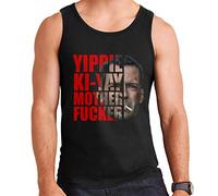 Die Hard John McClane Half Head Text Men's Vest Black