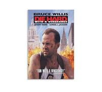 Die Hard Poster - Iconic Action Thriller About A Lone Cop Battling Terrorists in A Skyscraper (1) Painting On Canvas Wall Art Poster Scroll Picture Print Walls Decor Home Posters 20x30inch(50x75cm)