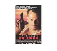 Die Hard Poster - Iconic Action Thriller About A Lone Cop Battling Terrorists in A Skyscraper (7) Painting On Canvas Wall Art Poster Scroll Picture Print Walls Decor Home Posters 16x24inch(40x60cm)